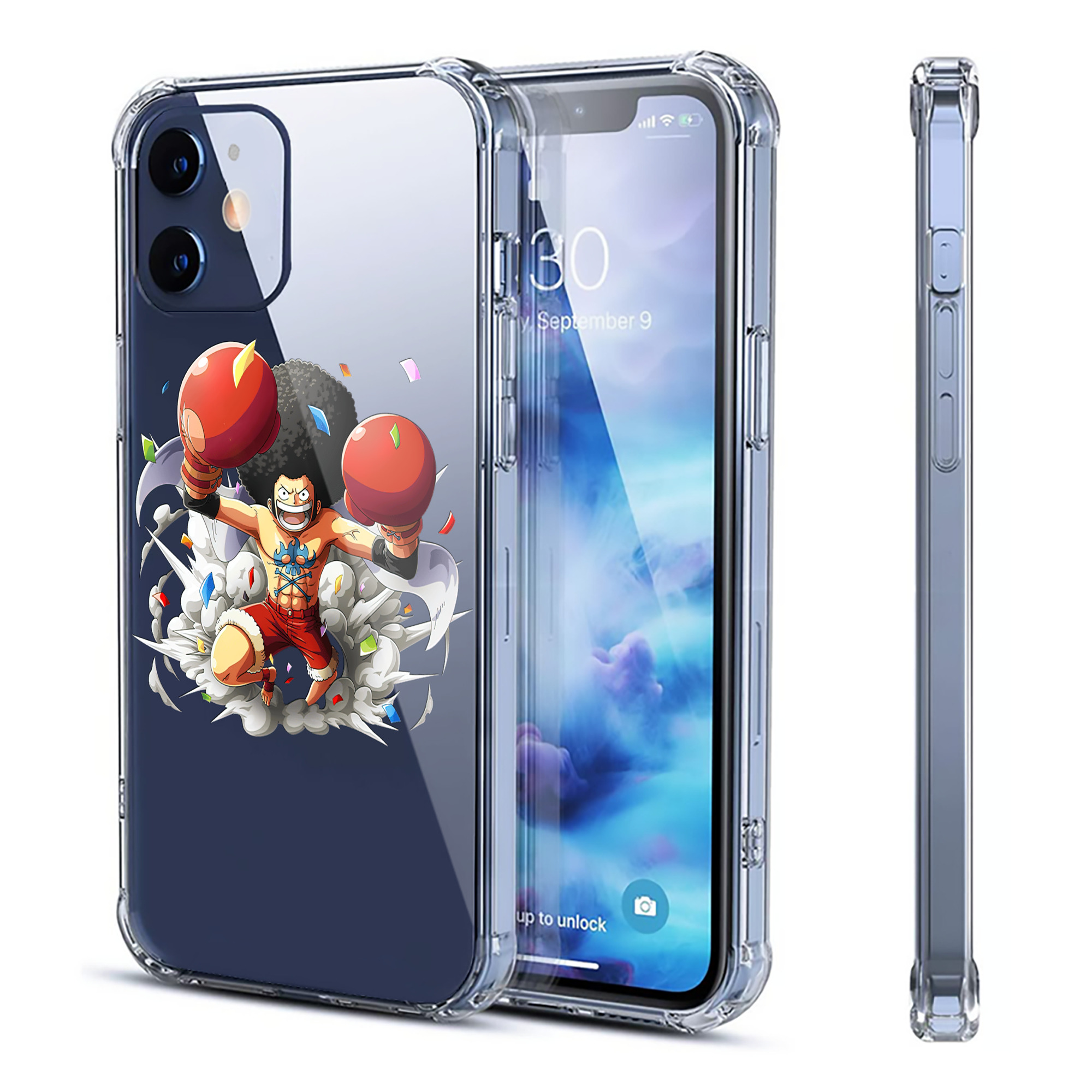 （画像用） ワンピース モンキー・D・ルフィ ONE PIECE Monkey D. Luffy 【iPhone 12シリーズ対応】透明スマホケース（クリアソフトケース）
